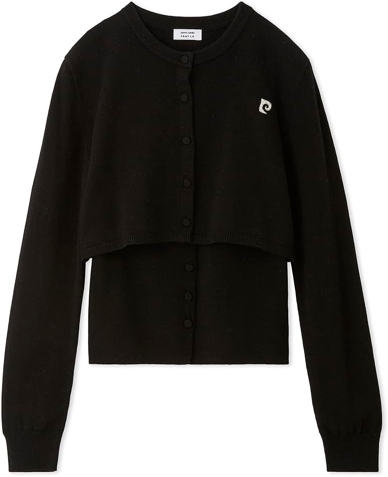 pierre cardin FRAY.ID カシミヤ ニット アンサンブル 白 FRAY I.D（フレイ アイディー） ウールカシミアニットアンサンブル
